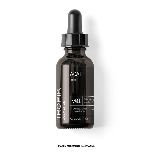 Óleo Vegetal Açaí 10ml-Cosmetico-Vegano-Natural-Tropik Cosmetics