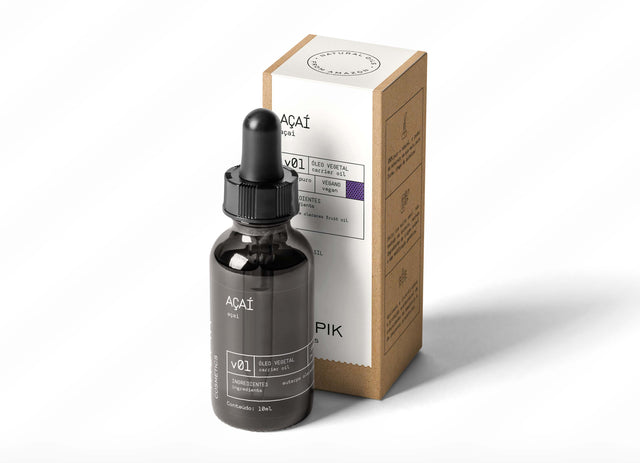 Óleo Vegetal Açaí 10ml-Cosmetico-Vegano-Natural-Tropik Cosmetics